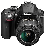 Nikon D3300 SLR-Digitalkamera Kit (24 Megapixel, 7,6 cm (3 Zoll) TFT-LCD-Display, Live View, Full-HD) inkl. AF-S DX 18-55 VR II Objektiv schwarz - 4